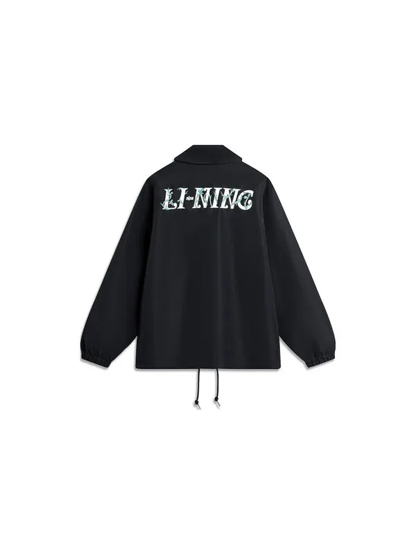 Куртка с графическим рисунком куртка тренера Li-Ning — изображение 2 из 2, черный/мульти