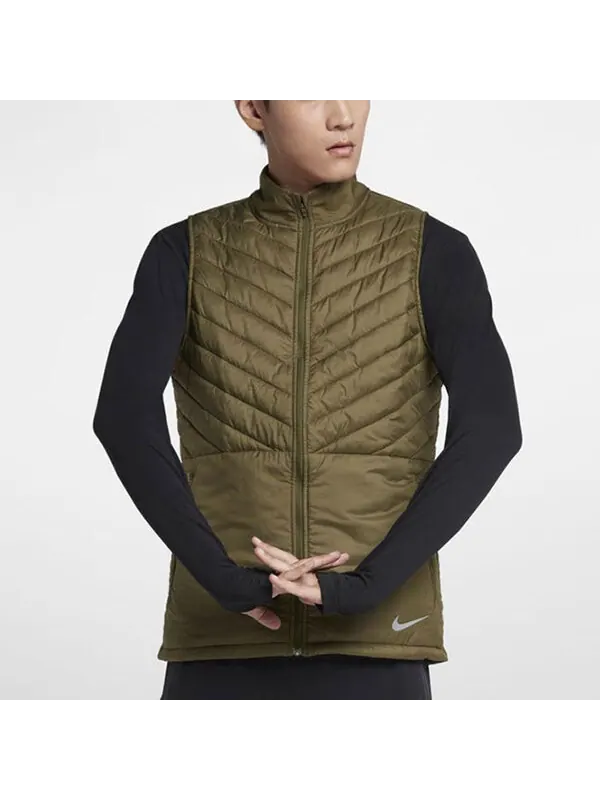 Жилет мужской спортивный хлопковый жилет Militarygreen Army Green Nike — изображение 4 из 4, зеленый