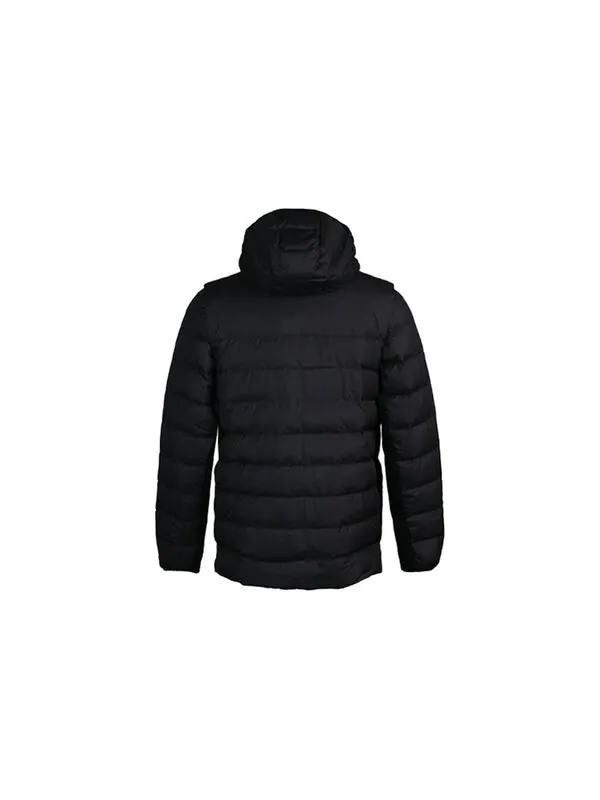 Пуховик Men's Nike Casual Hooded Black Down Jacket — изображение 2 из 4, черный
