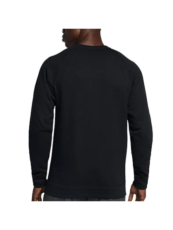 Толстовка Men's Air Jordan Solid Color Sports Round Neck Pullover Long Sleeves Black — изображение 3 из 3, черный