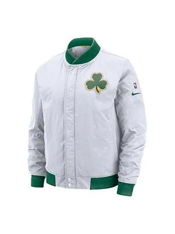 Куртка Nike Boston Celtics Basketball Woven Jacket White — изображение 1 из 4, белый
