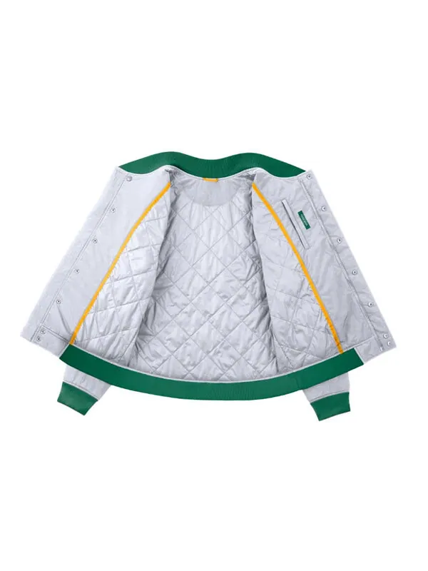 Куртка Nike Boston Celtics Basketball Woven Jacket White — изображение 3 из 4, белый