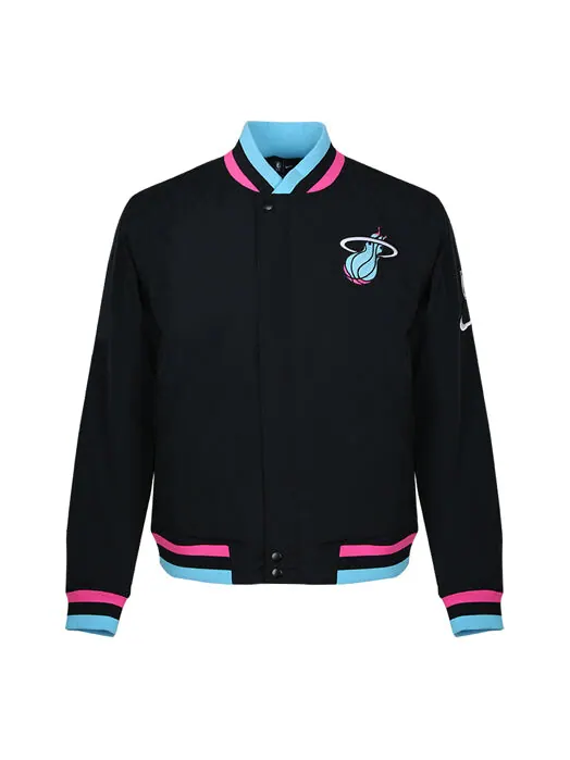 Куртка Men's Nike NBA Miami Heat Black Jacket — изображение 1 из 4, черный