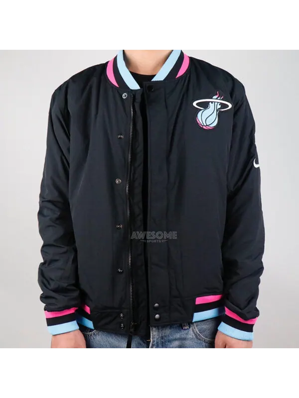 Куртка Men's Nike NBA Miami Heat Black Jacket — изображение 4 из 4, черный