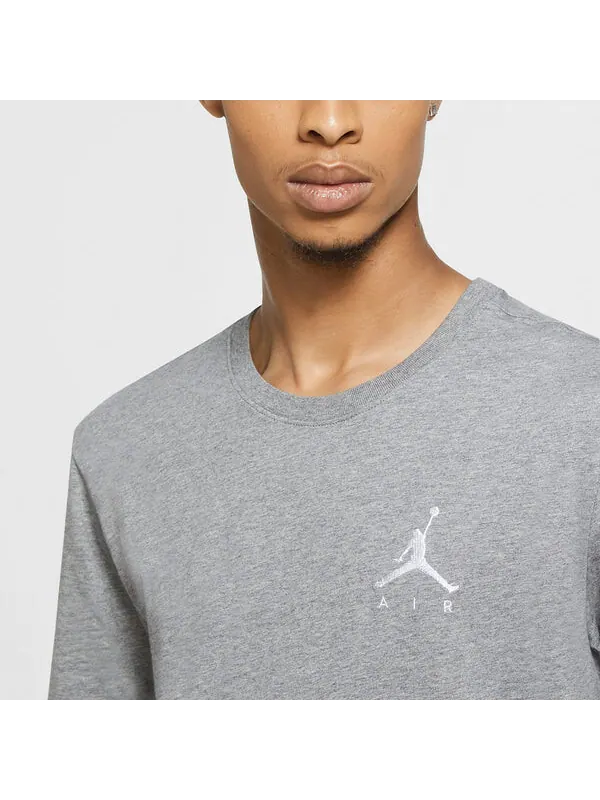 Футболка с вышивкой jumpman air Air Jordan — изображение 2 из 4, серый/белый