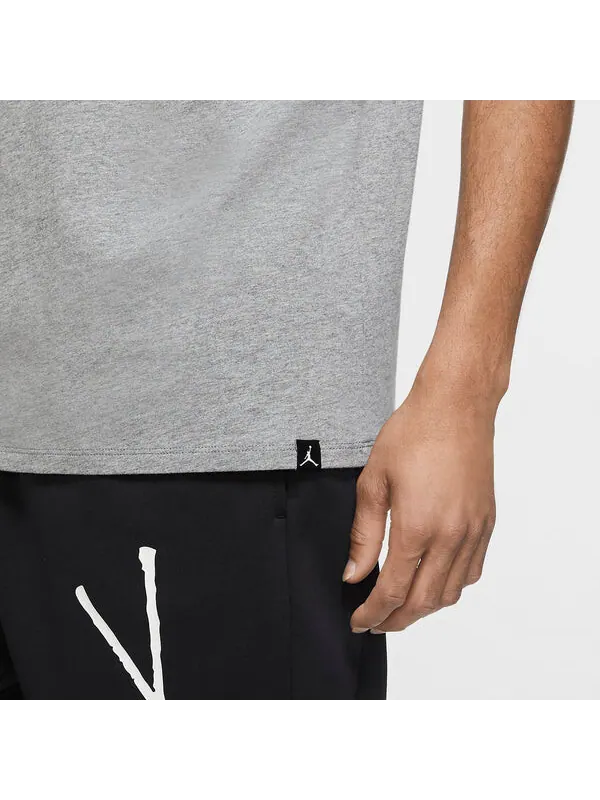 Футболка с вышивкой jumpman air Air Jordan — изображение 3 из 4, серый/белый
