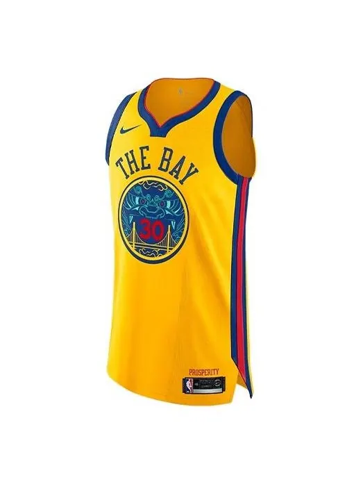 Майка Nike NBA City Edition Connected jersey AU 30 golden state warriors stephen curry Yellow — изображение 1 из 2, желтый