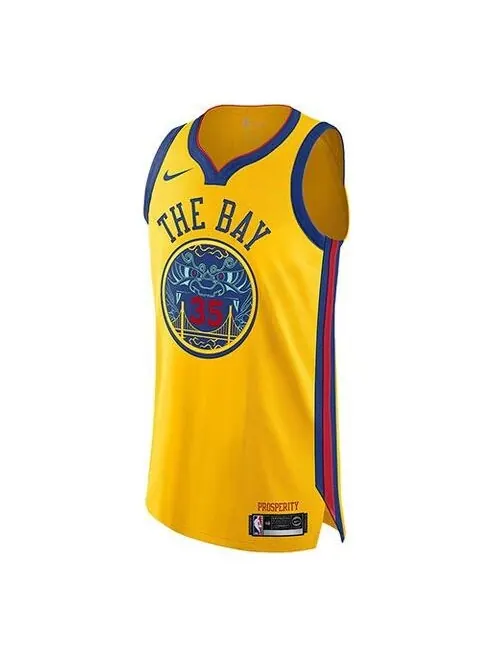 Майка Nike NBA Golden State Warriors Kevin Durant City Version Durant AU Jersey Yellow — изображение 1 из 3, желтый