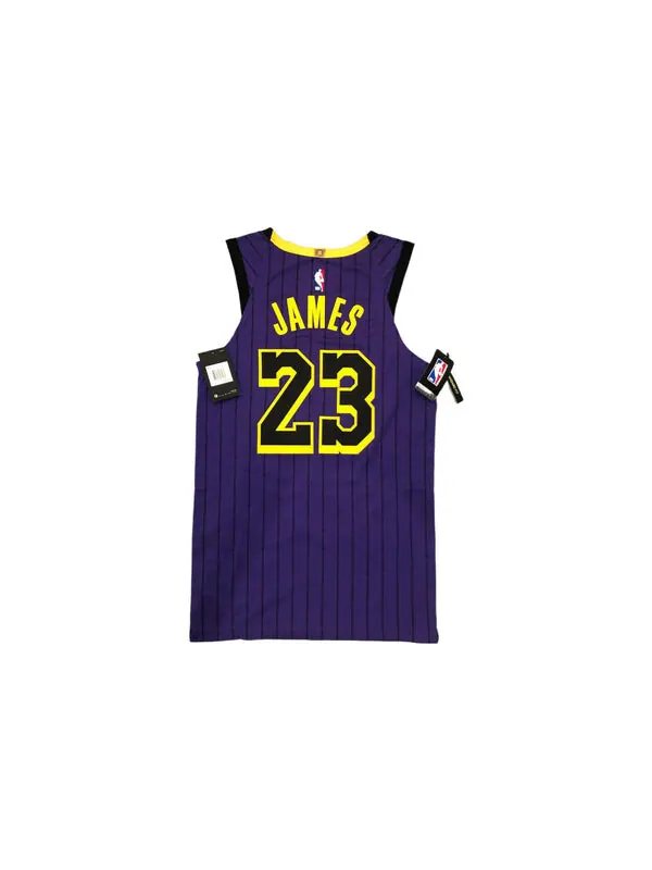 Майка Nike NBA LA Lakers Lebron James City Edition Vaporknit Jersey 'Lakers Purple' — изображение 2 из 2, фиолетовый/черный