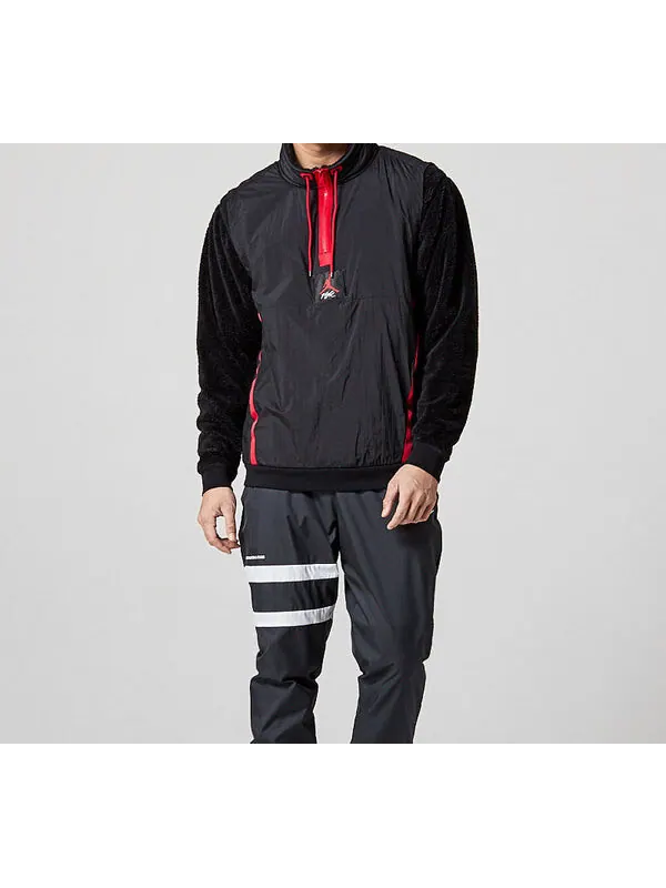 Куртка Air Jordan Sports Pullover Fleece Lined Jacket Black — изображение 3 из 4, черный