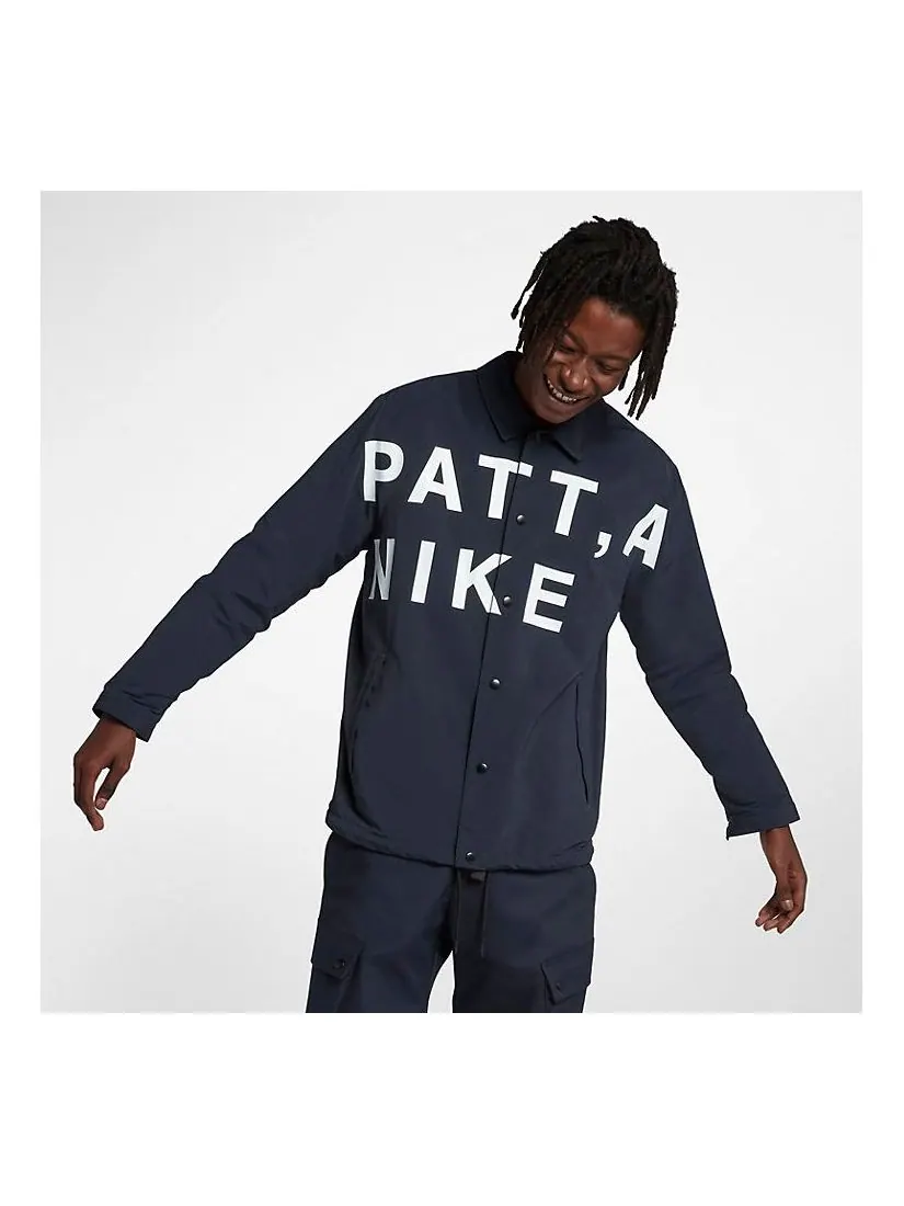 Куртка Nike x Patta Coach Jacket — изображение 1 из 6, черный