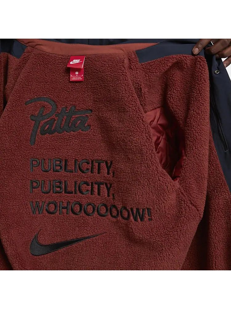 Куртка Nike x Patta Coach Jacket — изображение 5 из 6, черный