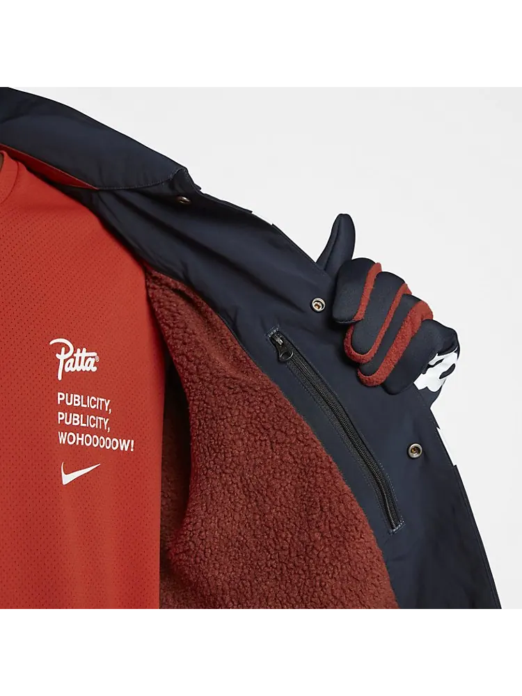 Куртка Nike x Patta Coach Jacket — изображение 3 из 6, синий