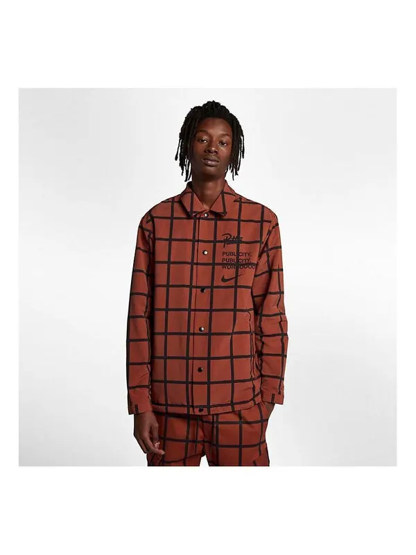 Куртка x patta coach jacket 'mars stone black' Nike — изображение 1 из 4, черный