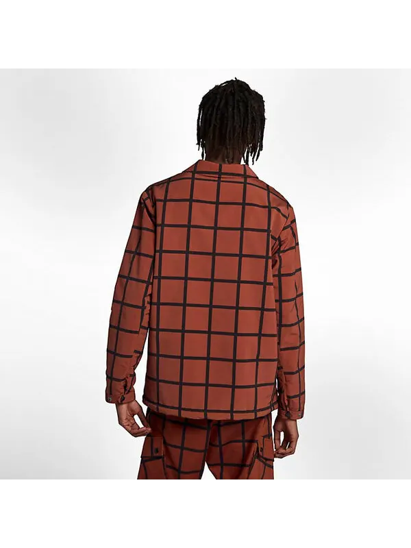 Куртка x patta coach jacket 'mars stone black' Nike — изображение 2 из 4, черный