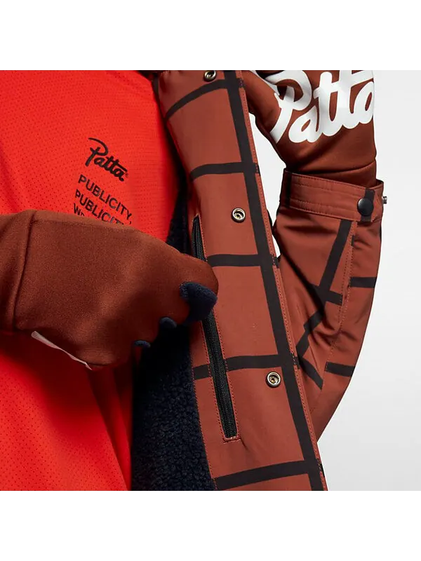 Куртка x patta coach jacket 'mars stone black' Nike — изображение 3 из 4, черный