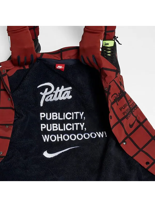 Куртка x patta coach jacket 'mars stone black' Nike — изображение 4 из 4, черный
