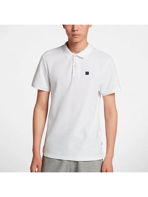 Футболка Nike Casual Sports Tennis Short Sleeve Polo Shirt White — изображение 3 из 4, белый