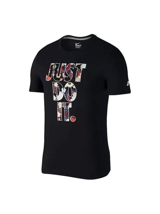 Футболка sportswear jdi printing short sleeve black Nike — изображение 1 из 2, черный