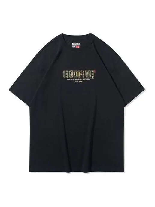 Футболка Paris Fashion Week SS20 series tee Li-Ning — изображение 1 из 2, черный/желтый