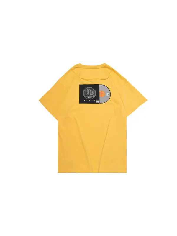 Футболка Bad Five Basketball Series Pattern Tee Li-Ning — изображение 2 из 2, желтый/черный