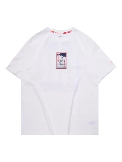 Футболка спортивная модная серия футболка с коротким рукавом Li-Ning — изображение 1 из 2, белый