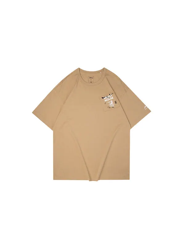 Футболка x disney свободные с коротким рукавом Li-Ning — изображение 2 из 4, коричневый