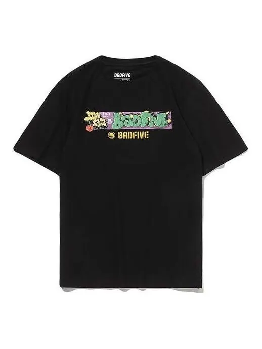 Футболка badfive basketball series element printing tee Li-Ning — изображение 1 из 4, черный