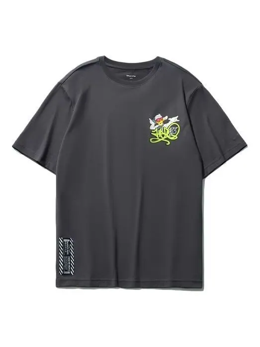 Футболка Li-Ning x Disney Donald Duck Cartoon Printing Tee 'Black Grey' — изображение 1 из 2, черный