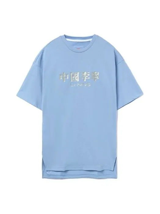 Футболка с круглым вырезом Li-Ning — изображение 1 из 2, синий