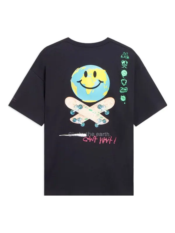 Футболка x og_slick earth графическая футболка Li-Ning — изображение 2 из 2, черный/мульти