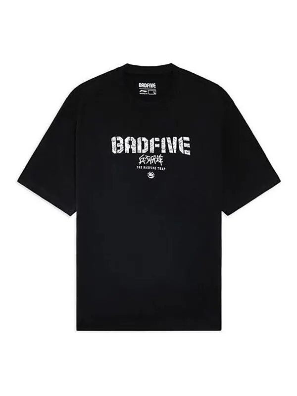 Футболка с рисунком badfive Li-Ning — изображение 1 из 2, черный/белый