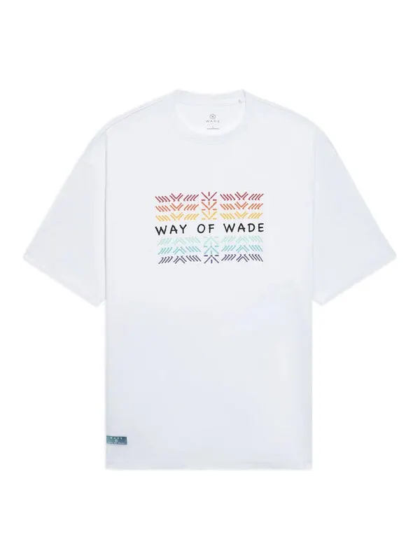 Футболка свободная футболка с принтом «way of wade» Li-Ning — изображение 1 из 2, белый/мульти