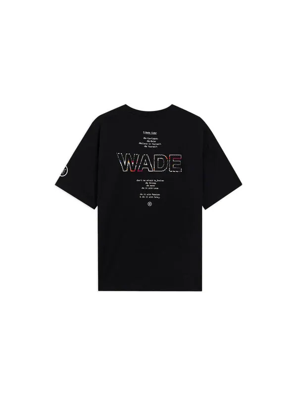 Футболка свободная футболка с графическим принтом way of wade code Li-Ning — изображение 2 из 2, черный/мульти