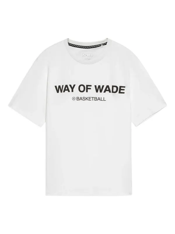 Футболка с графическим принтом «Wade» для баскетбола Li-Ning — изображение 1 из 2, белый/черный