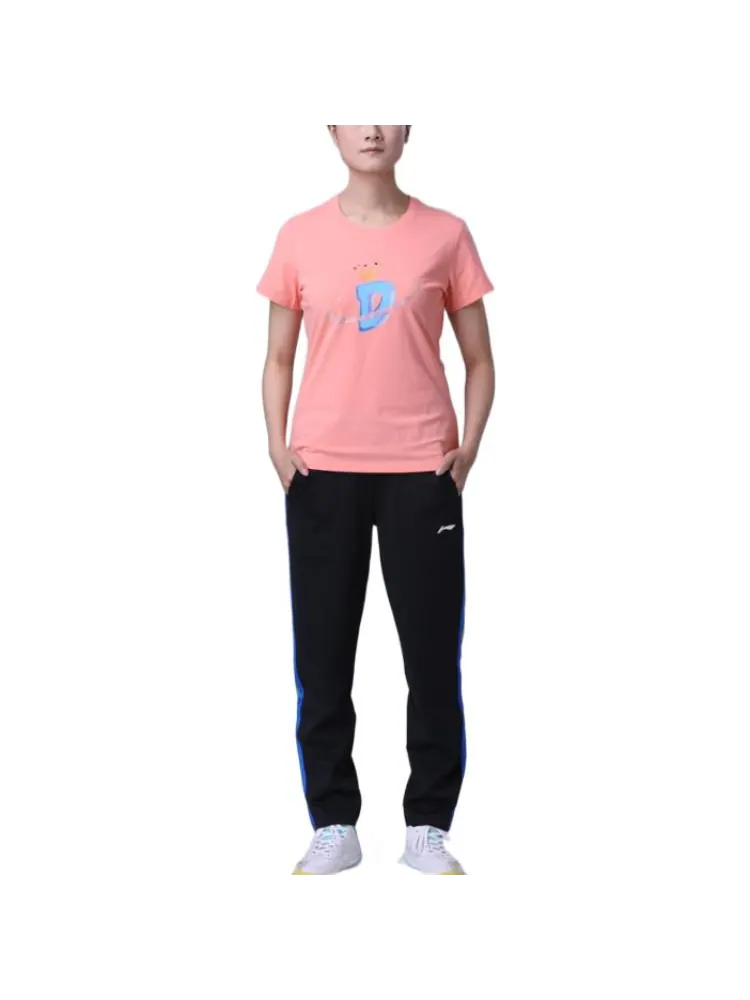 Футболка Li-Ning x Ding-Ning Table Tennis Tee 'Fluorescence Orange' — изображение 3 из 4, оранжевый