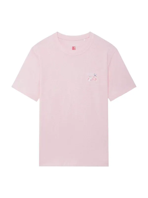 Футболка с рисунком цветущей вишни Li-Ning — изображение 1 из 2, розовый/белый/фиолетовый