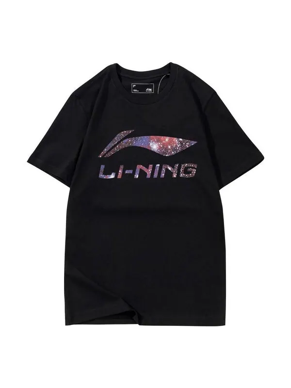Футболка с логотипом «Essential Galaxy» Li-Ning — изображение 1 из 2, черный/мульти