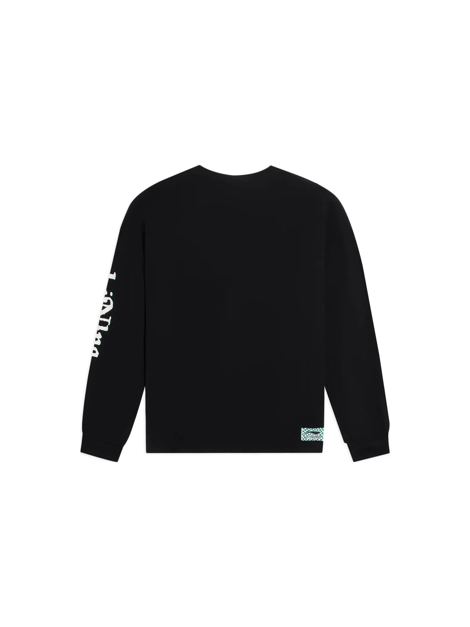 Футболка Li-Ning x Rooovie Graphic Long Sleeve T-shirt 'Black' AHSSB19-2 — изображение 2 из 2, черный