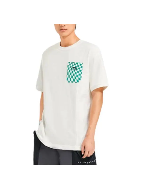 Футболка x rooovie футболка с логотипом на кармане Li-Ning — изображение 3 из 4, белый