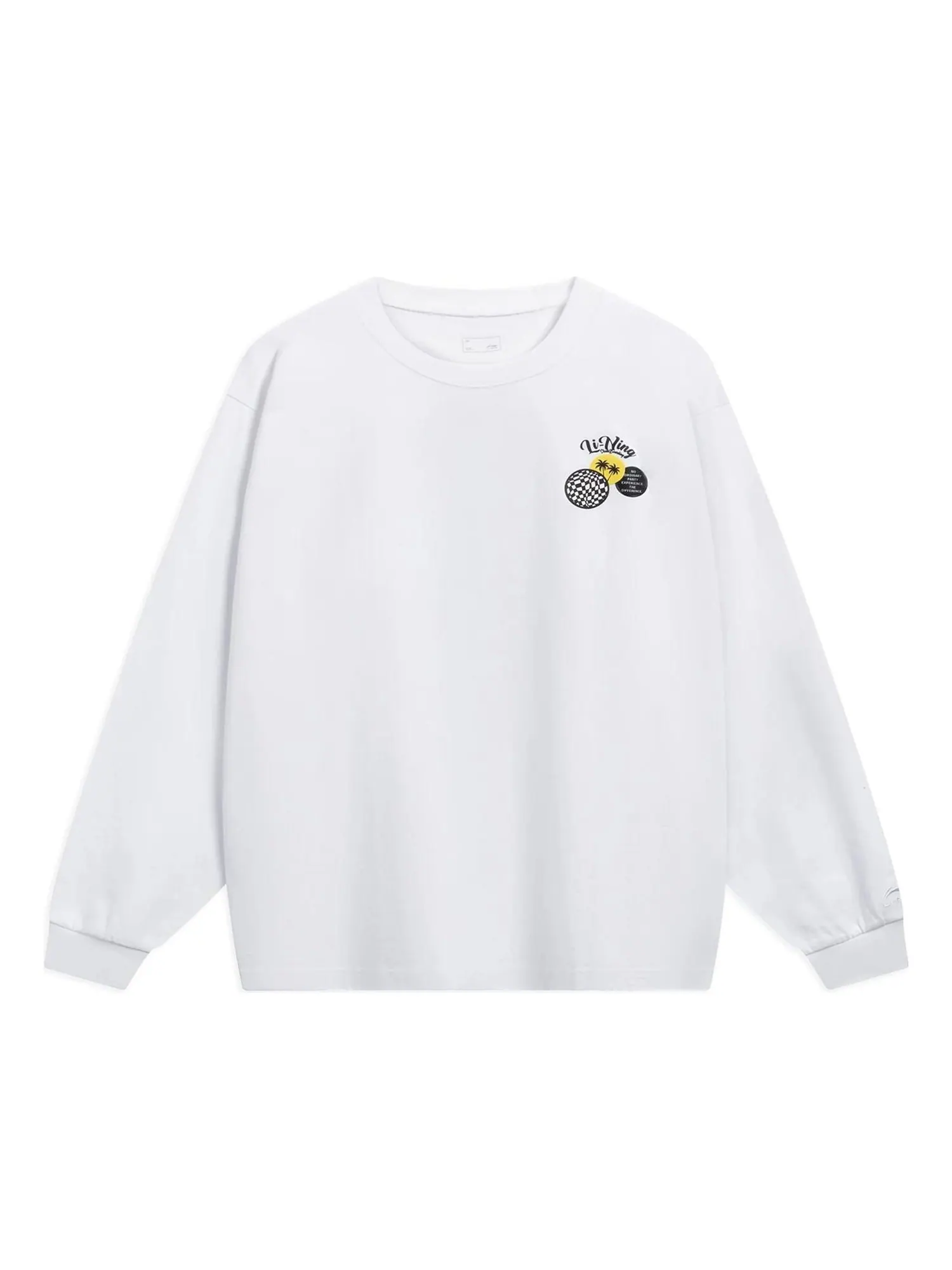 Спортивная толстовка Li-Ning Skateboarding Graphic Sweatshirt 'White' AHST079-3 — изображение 1 из 2, белый