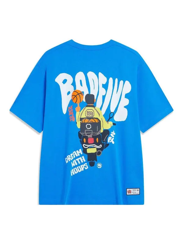 Футболка с рисунком badfive Li-Ning — изображение 1 из 2, синий/мульти