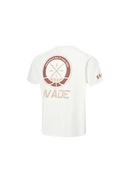 Футболка Li-Ning Way of Wade Hall of Fame 2023 T-Shirt 5 'White Beige' — изображение 2 из 2, белый/бежевый