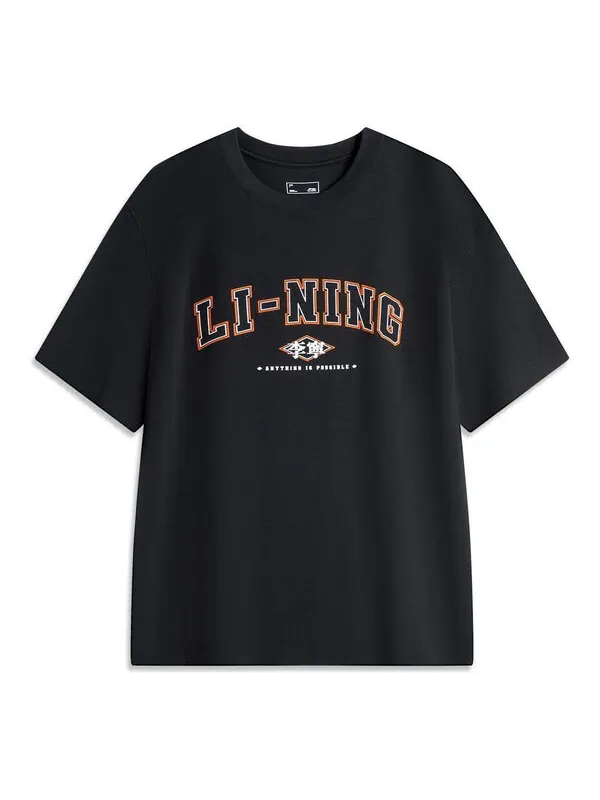 Футболка Все возможно графическая футболка Li-Ning — изображение 1 из 2, черный/мульти