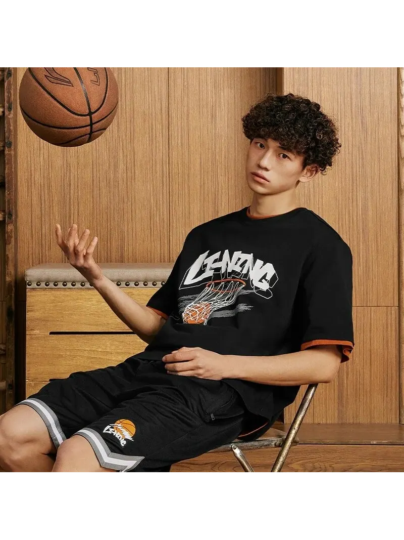 Мужская спортивная футболка Li Ning — изображение 3 из 5, черный