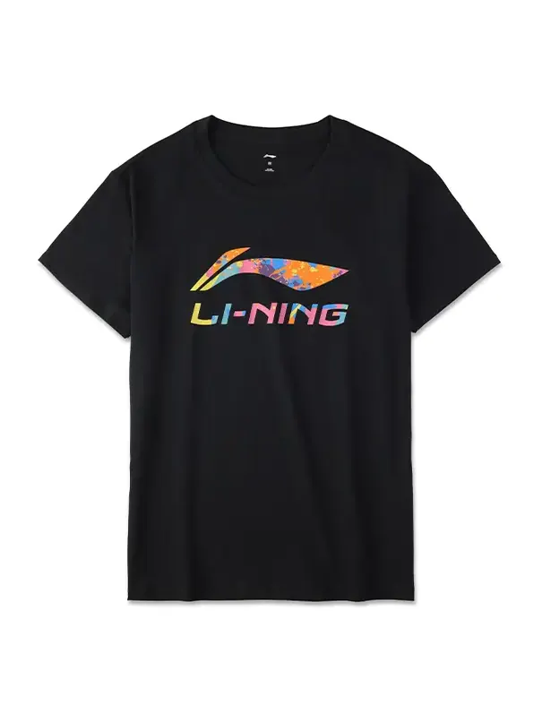 Футболка Li-Ning Classic Logo T-shirt 'Black Multi' — изображение 1 из 2, черный