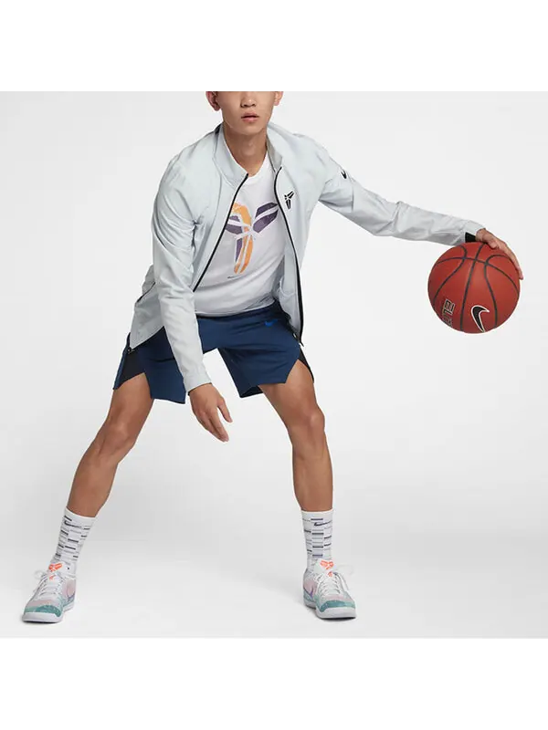 Куртка Nike Kobe Bryant Basketball Zipper Stand Collar Jacket White — изображение 2 из 2, белый