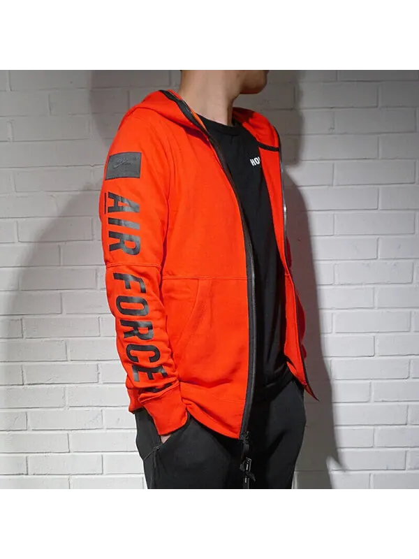 Куртка Men's Nike Air Force1 Hooded Jacket Red — изображение 4 из 4, красный