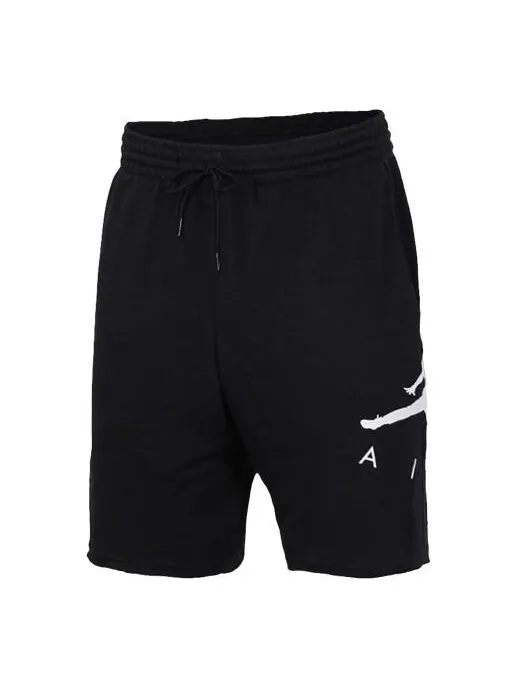 Шорты jumpman logo трикотажные спортивные короткие мужские Air Jordan — изображение 1 из 4, черный белый
