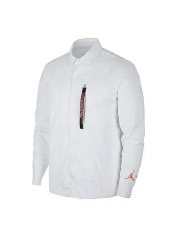 Куртка как 23 engineered qltd shacket белая Nike — изображение 1 из 2, белый/черный
